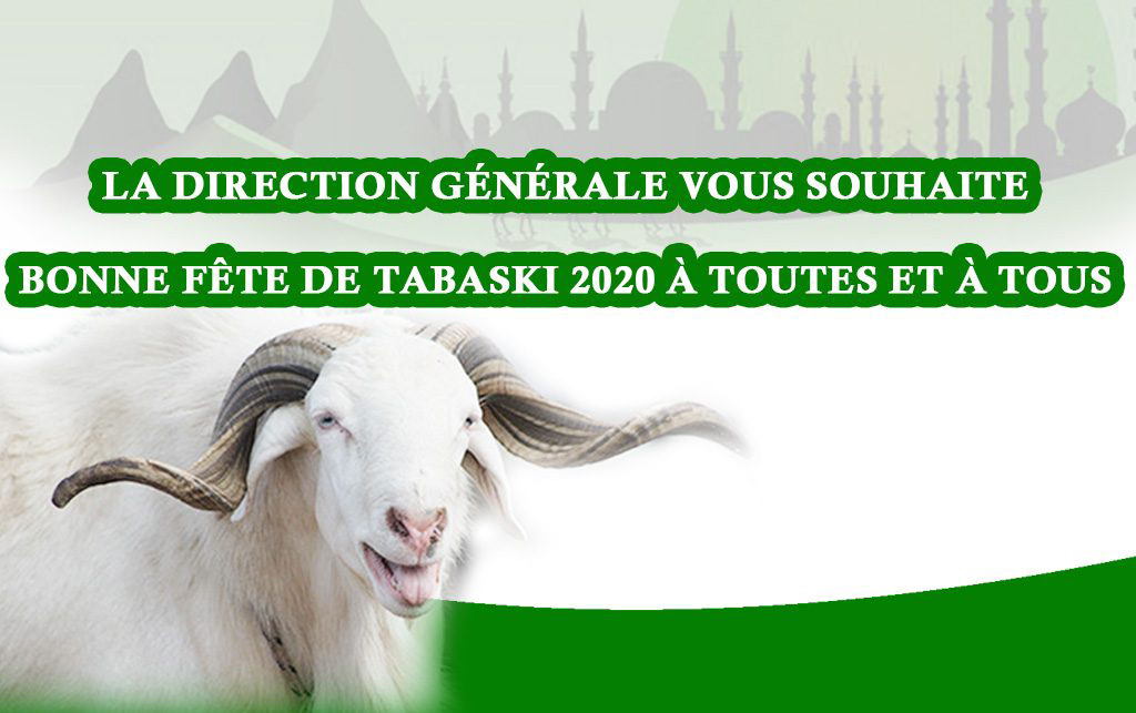 Message Du Directeur General A L Occasion De La Fete De Tabaski 2020 Direction Generale Du Tresor Et De La Comptabilite Publique